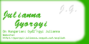 julianna gyorgyi business card